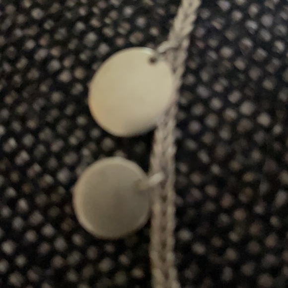 Kenneth Cole  Brushed gold necklace w/disc charms - Picture 4 of 4